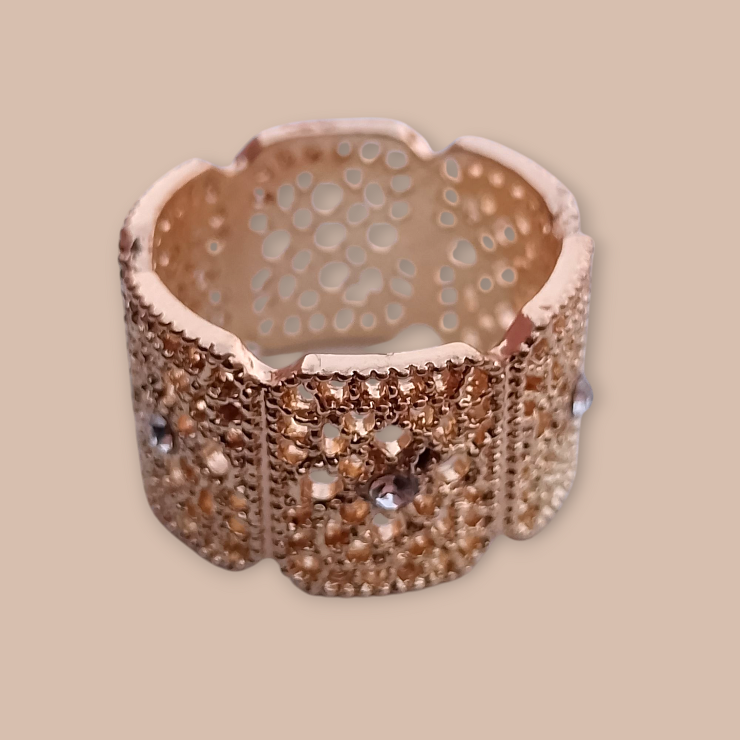 "Trendy 11-Piece Challa Rings – Mixed Metal Tones (Gold, Copper, Black) for Girls & Women"