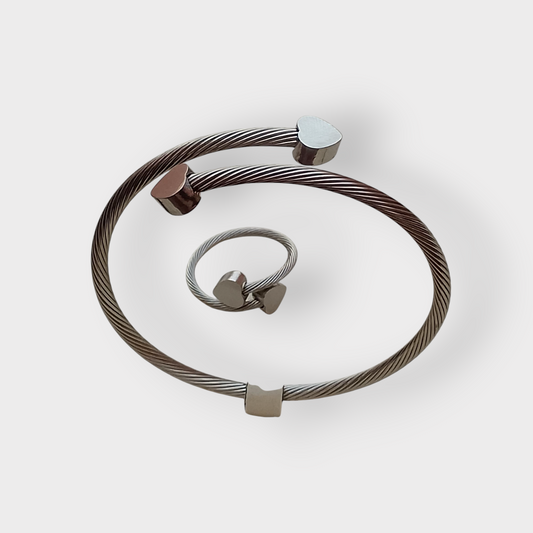 Adjustable Bracelet with Ring